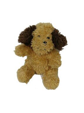 Emrad Creations Fuzzy Brown Tan Dog Puppy Plush Stuffed Toy 5.5 inch Ages 3 Up